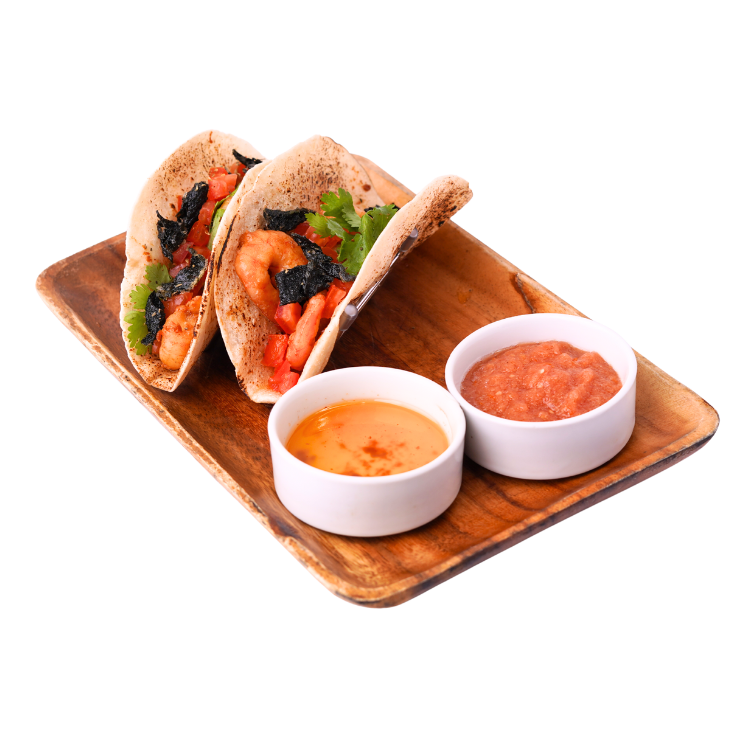 Miso Buttered Shrimp Tacos